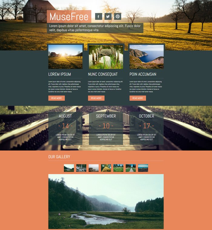 Muse Theme Template