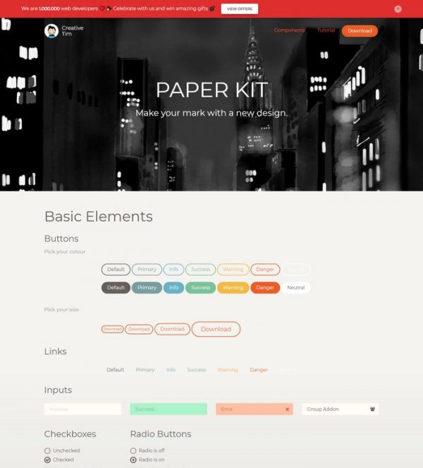 40+ Best HTML & CSS UI Kits – Free Download  Templatefor