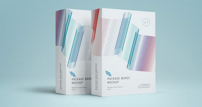 Product Box Package Mockup PSD