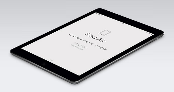 Psd iPad Air Perspective PSD