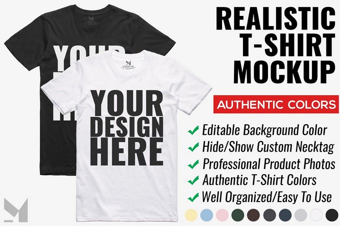 Realistic T-Shirt Mockup PSD
