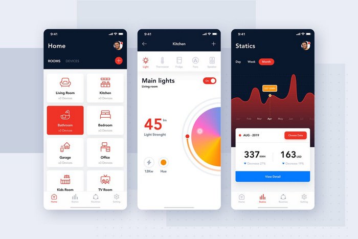 Smart Home App Android UI Kit