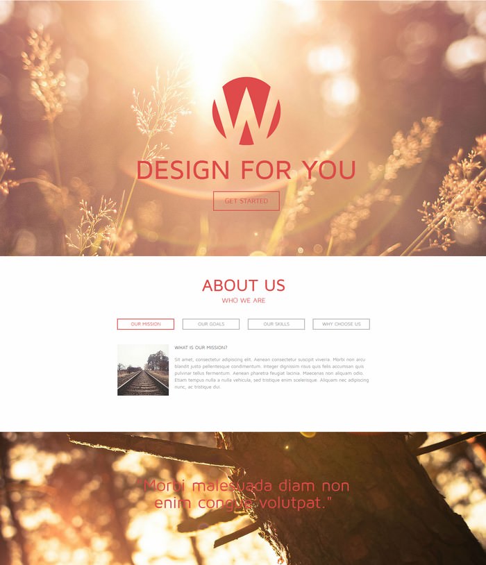 Wiva – One Page Parallax Muse Template