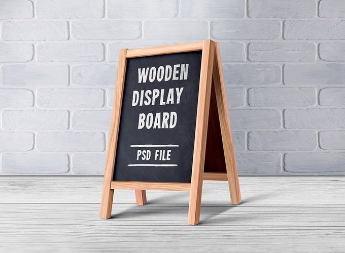 Wooden Menu Display Board