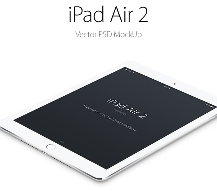 iPad Air 2 Perspective MockUp