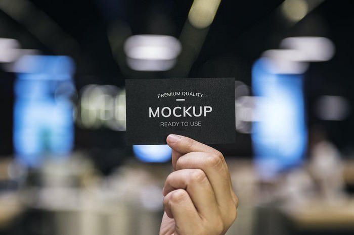 Business card design Mockup