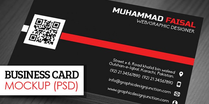 Elegant & Clean Business Card Mockup PSD