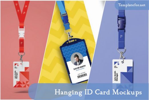 Hanging ID Card Mockups