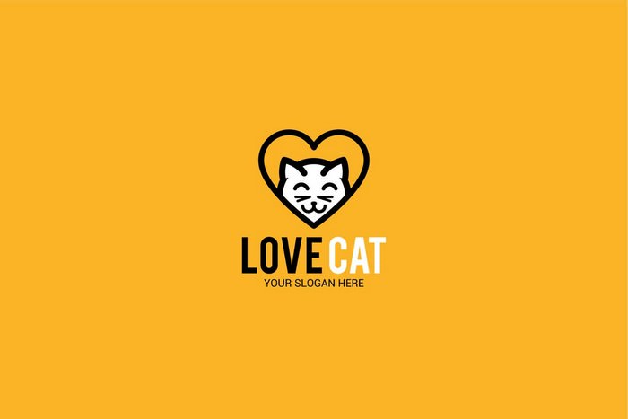 Love Cat Logo