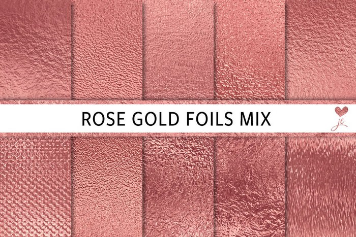 Rose Gold Foils Mix