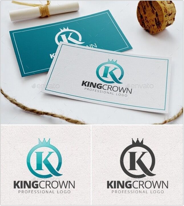 King Crown Logo Template