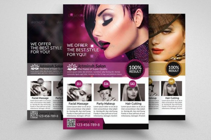 28+ Best Hair Salon Flyer Templates – 2020 - Templatefor