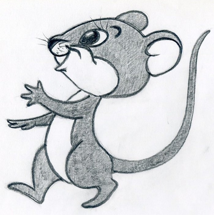 Cartoon Mouse Draw