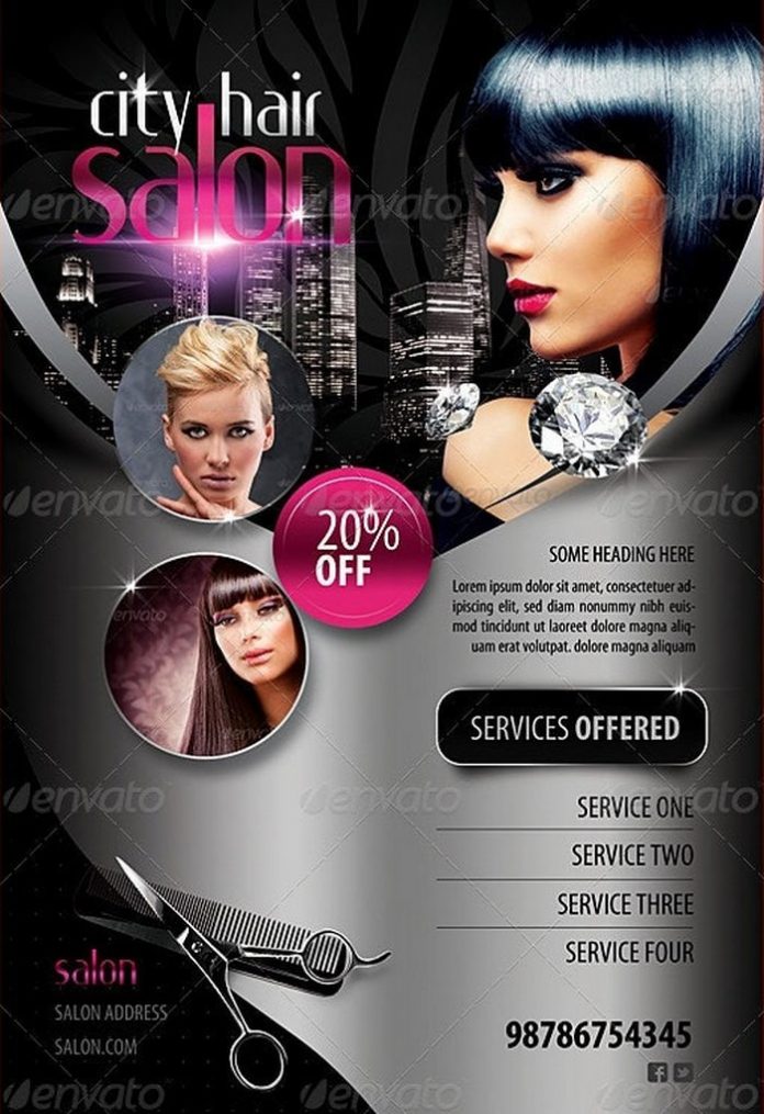 28+ Best Hair Salon Flyer Templates – 2020 - Templatefor