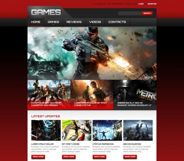 25+ Best Video Gaming Website Templates 2020 - Templatefor