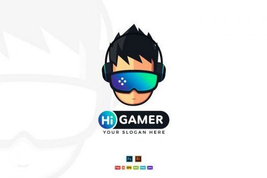Hi Gamer - Gaming Logo Design