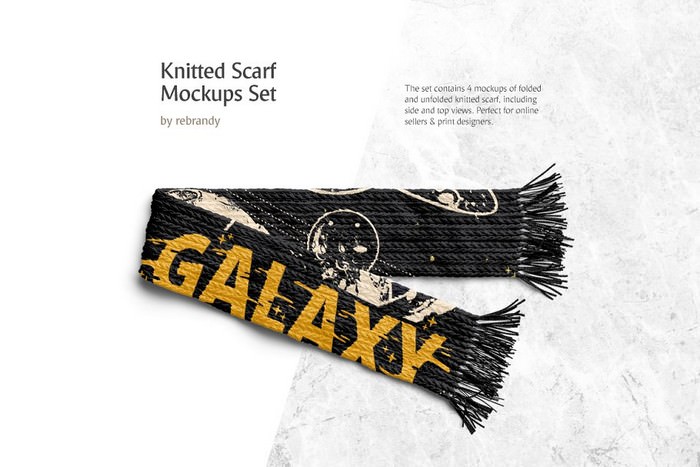Knitted Scarf Mockups