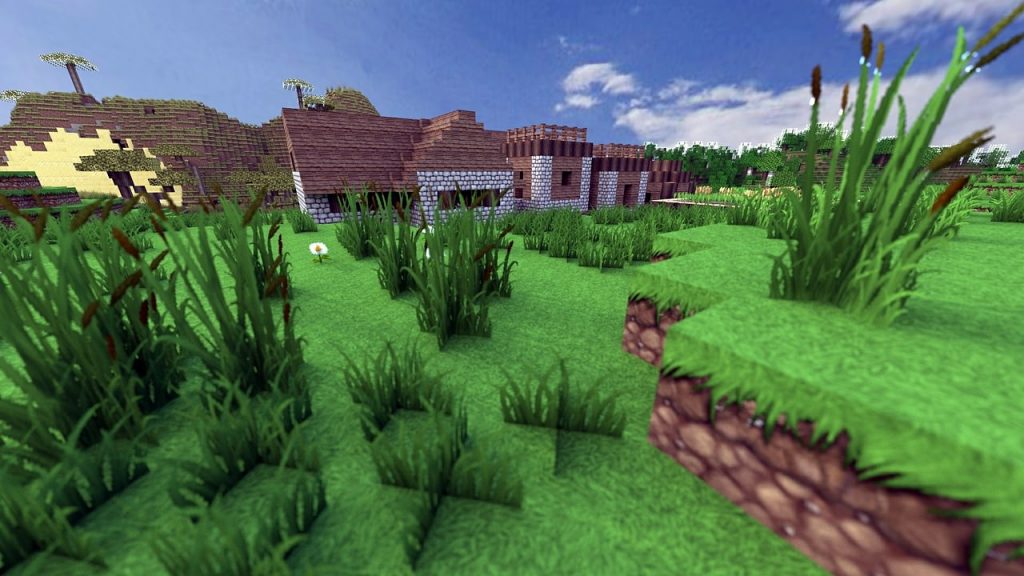Minecraft Grass Background