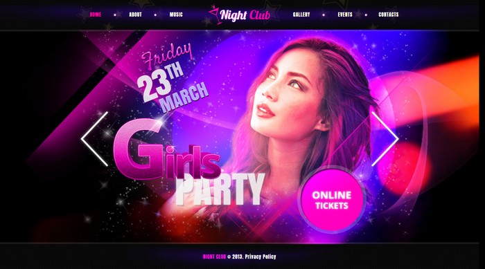 Night club - Fullscreen Video & Image Background