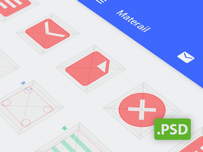 Android Grid Psd