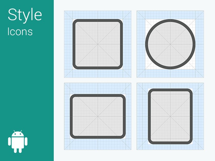 Android L - Icon Grid System