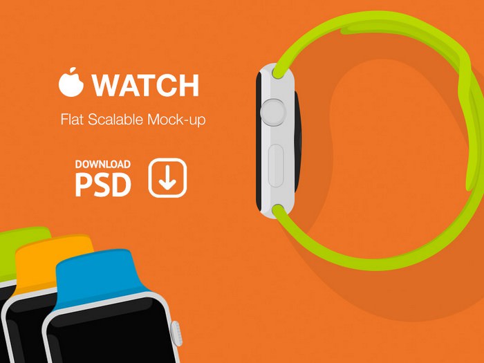 Apple Watch - Free Psd Flat Mockup
