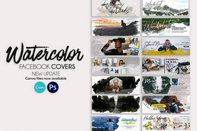 97 Best Facebook Cover PSD Templates 2024 Templatefor   Facebook Covers Watercolor 640x427 