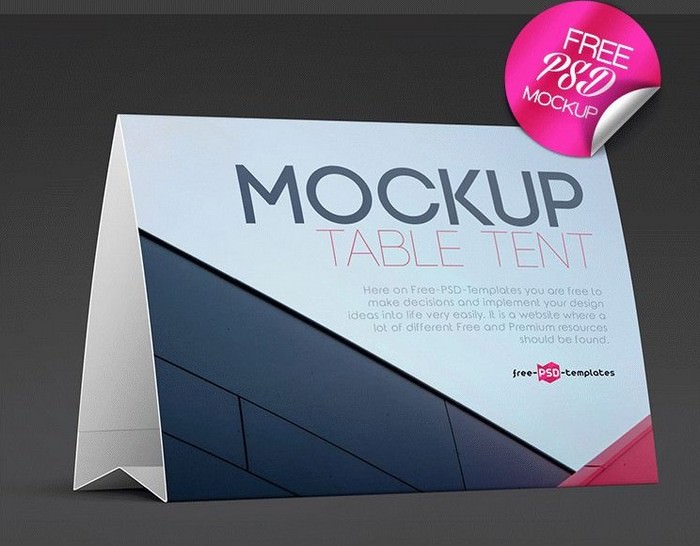 Download 31 Best Table Tent Card Mockup Templates 2020 Templatefor PSD Mockup Templates