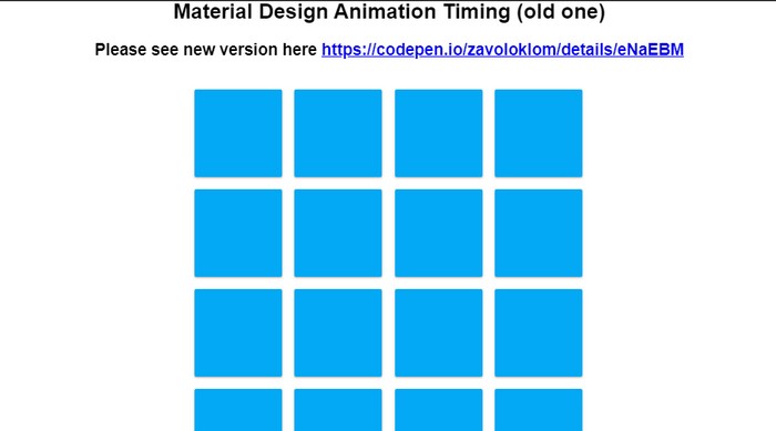 Material Design Animation Timing