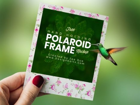Polaroid Photo Frame Mockup