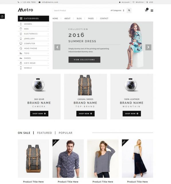 32 Best E-commerce HTML Website Templates 2024 - Templatefor