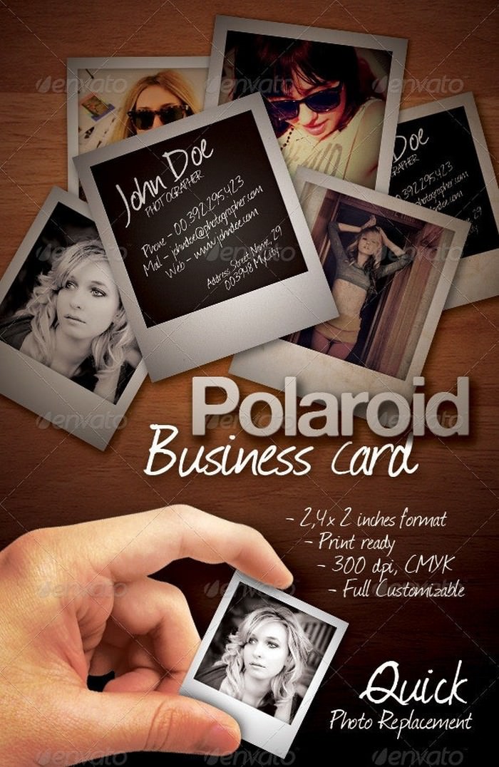 Polaroid Business Card