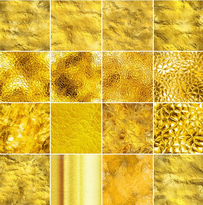 16 Gold Seamless Textures