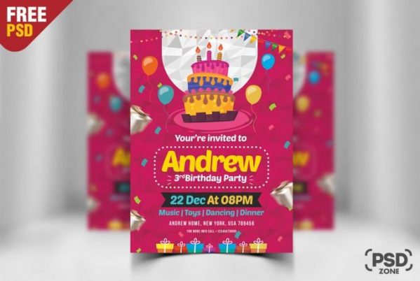 29+ Best Birthday Card PSD Templates 2020 | Templatefor