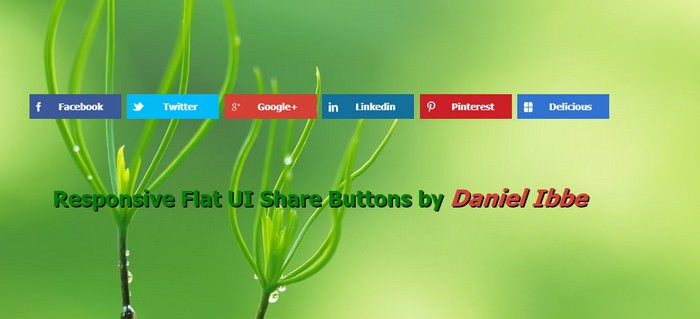 Flat UI Share Buttons