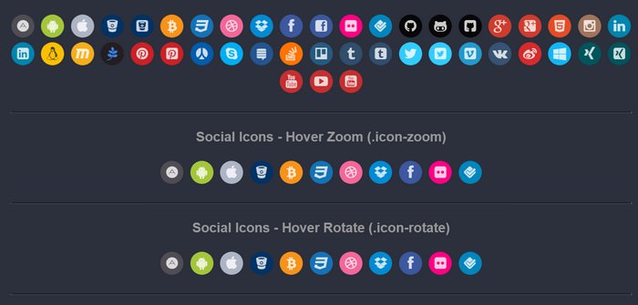 Font Awesome Colored - Brand And Social Icons