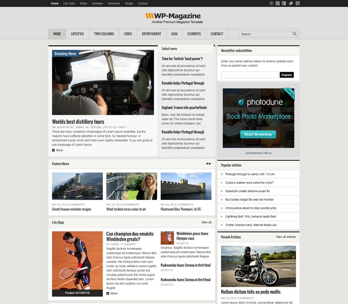 Magazine HTML5