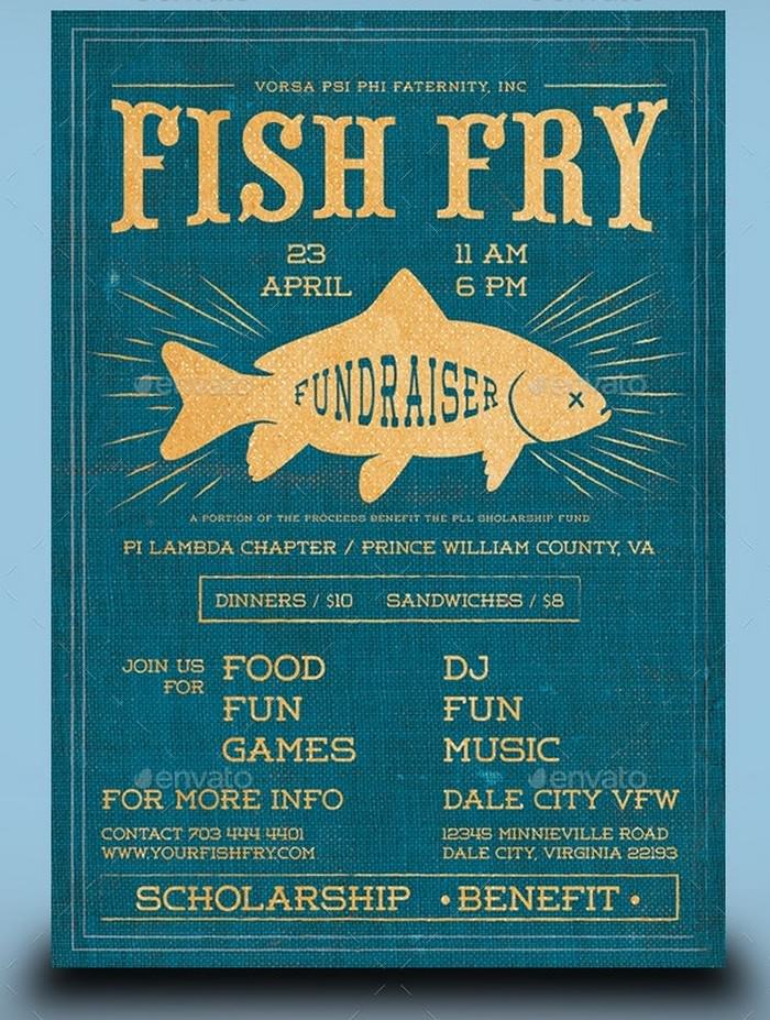 Fish Fry Event Flyer