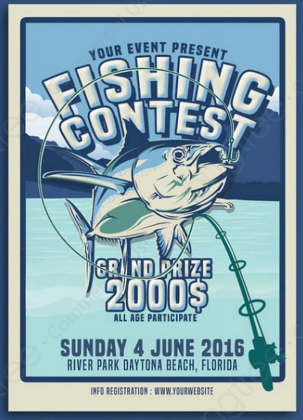22+ Best Fishing Flyer Templates 2020 Templatefor