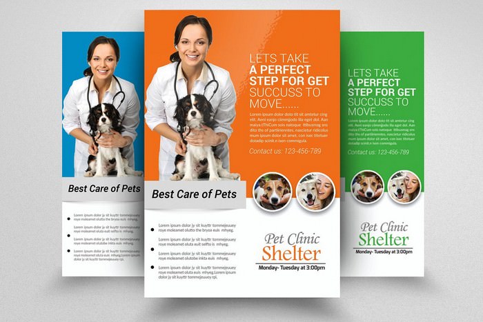 Pets Clinic Flyer Template