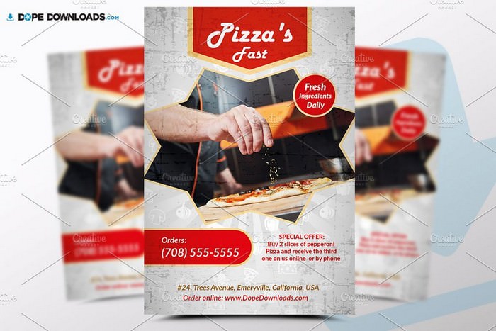 Pizza Fast Flyer Template