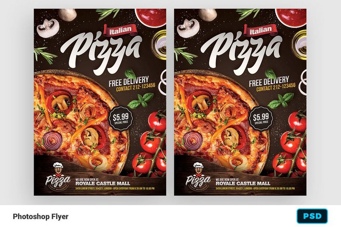 Pizza Restaurant Flyer Template