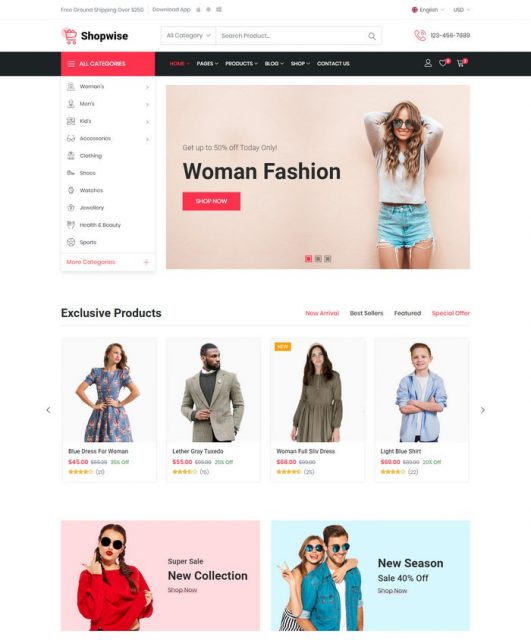 32 Best E-commerce HTML Website Templates 2024 - Templatefor