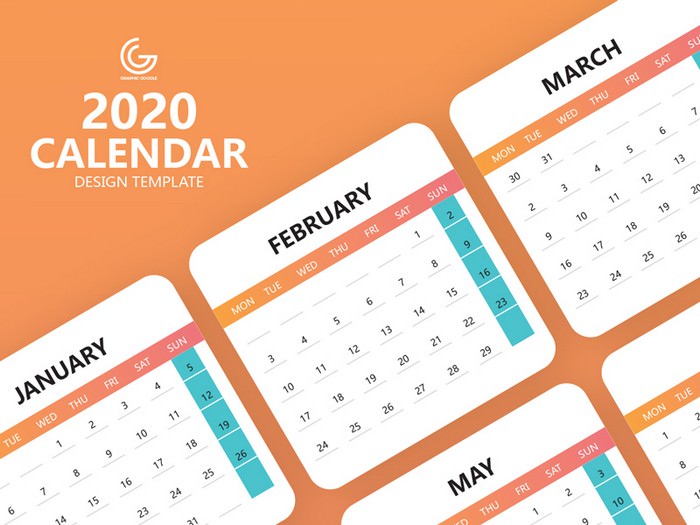 Calendar Design Template Free
