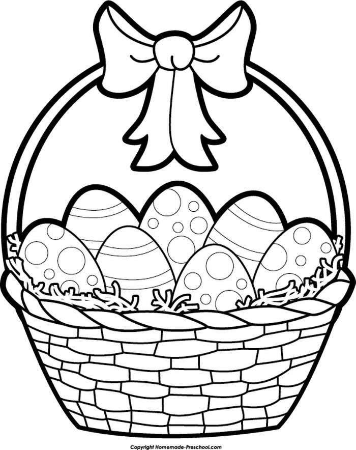 Basket Drawing Easter