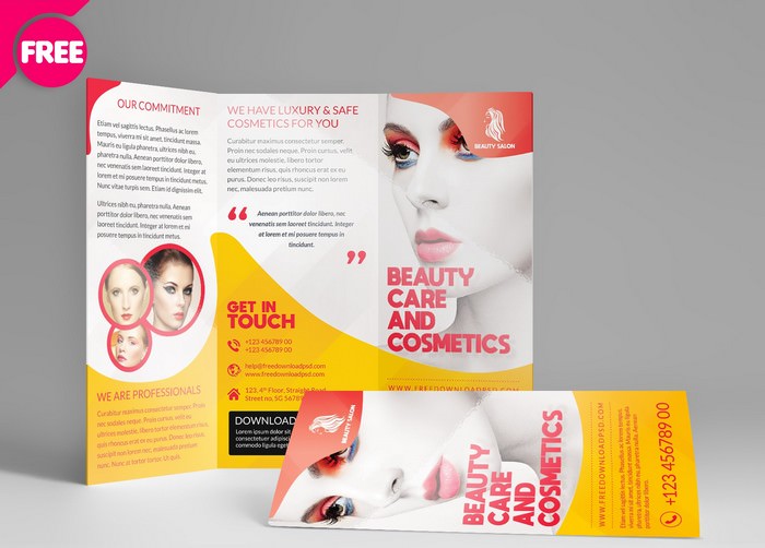 Beauty Salon Tri-Fold Brochure