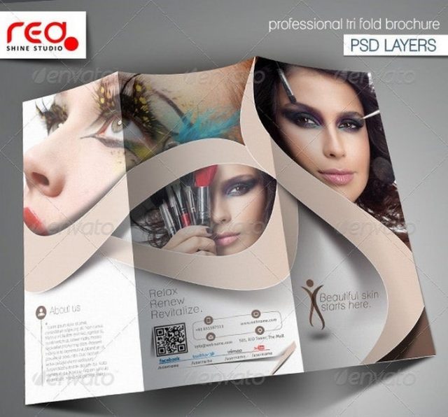 20+ Best Beauty Parlour Brochure Templates & Designs 2020 - Templatefor