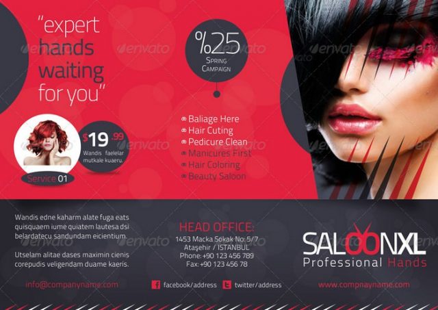 20+ Best Beauty Parlour Brochure Templates & Designs 2020 - Templatefor