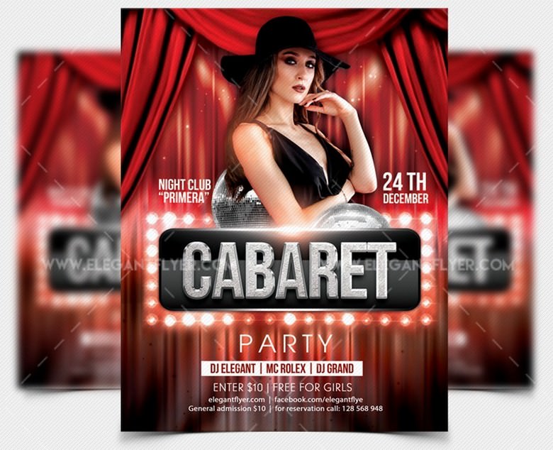 Cabaret Party – Free Party Flyer