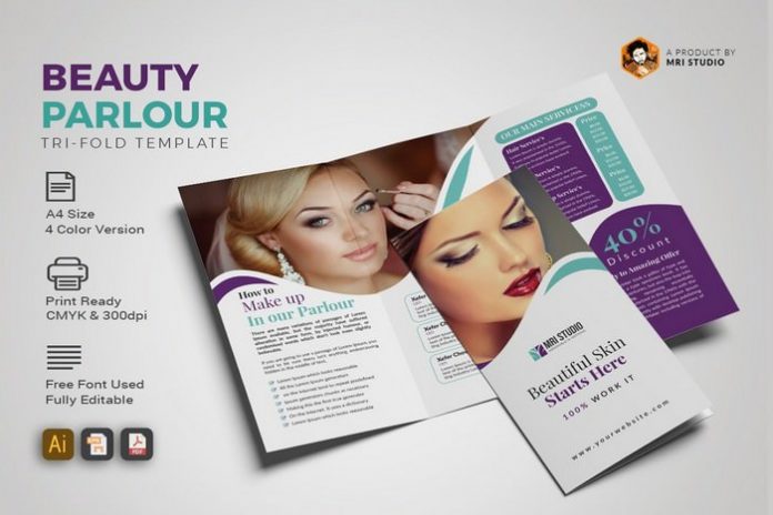 20+ Best Beauty Parlour Brochure Templates & Designs 2020 - Templatefor